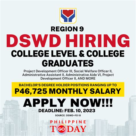 dswd region 9|Job Opportunities .